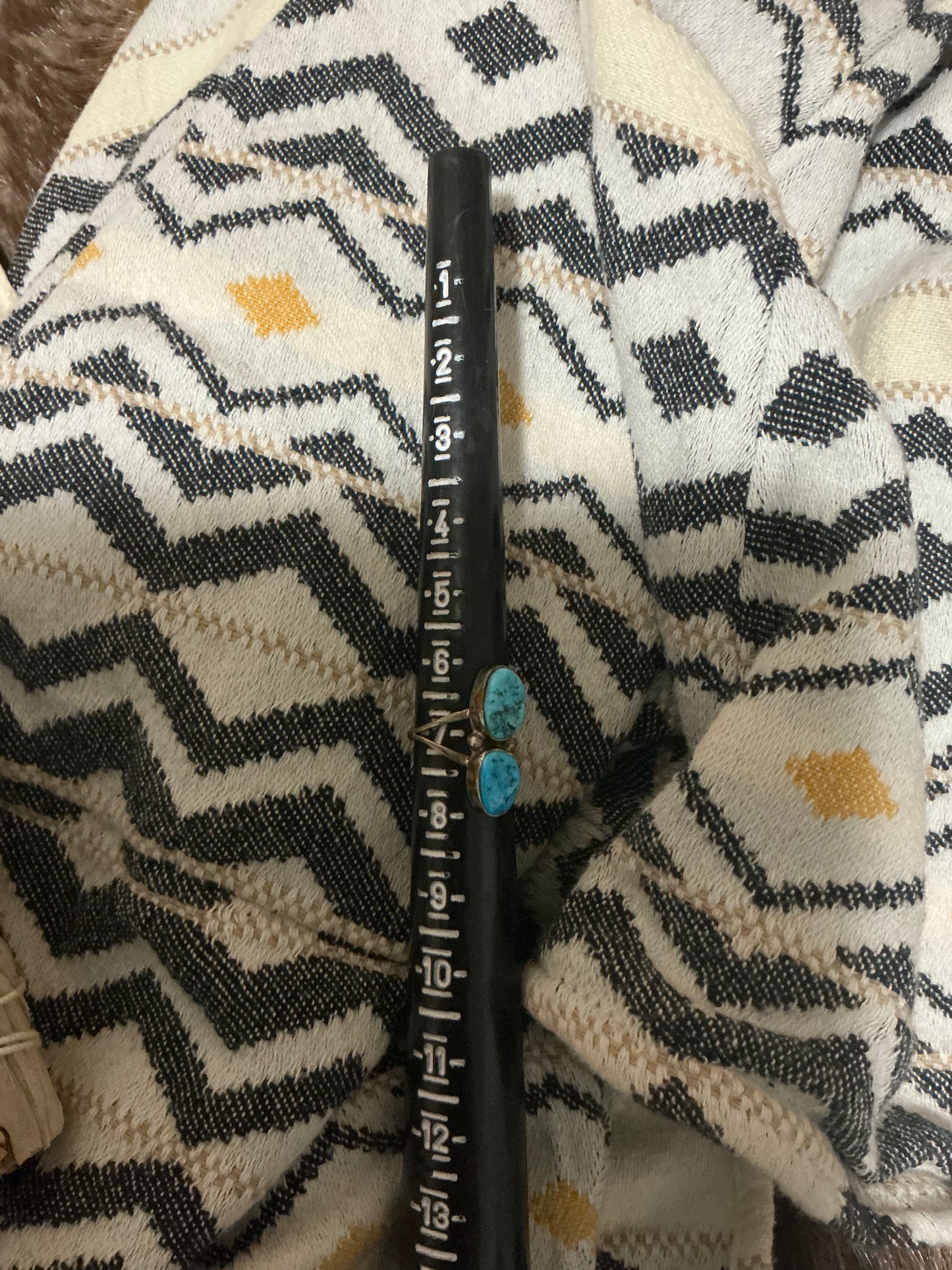 Sterling Silver Kingman Turquoise Ring Sz7