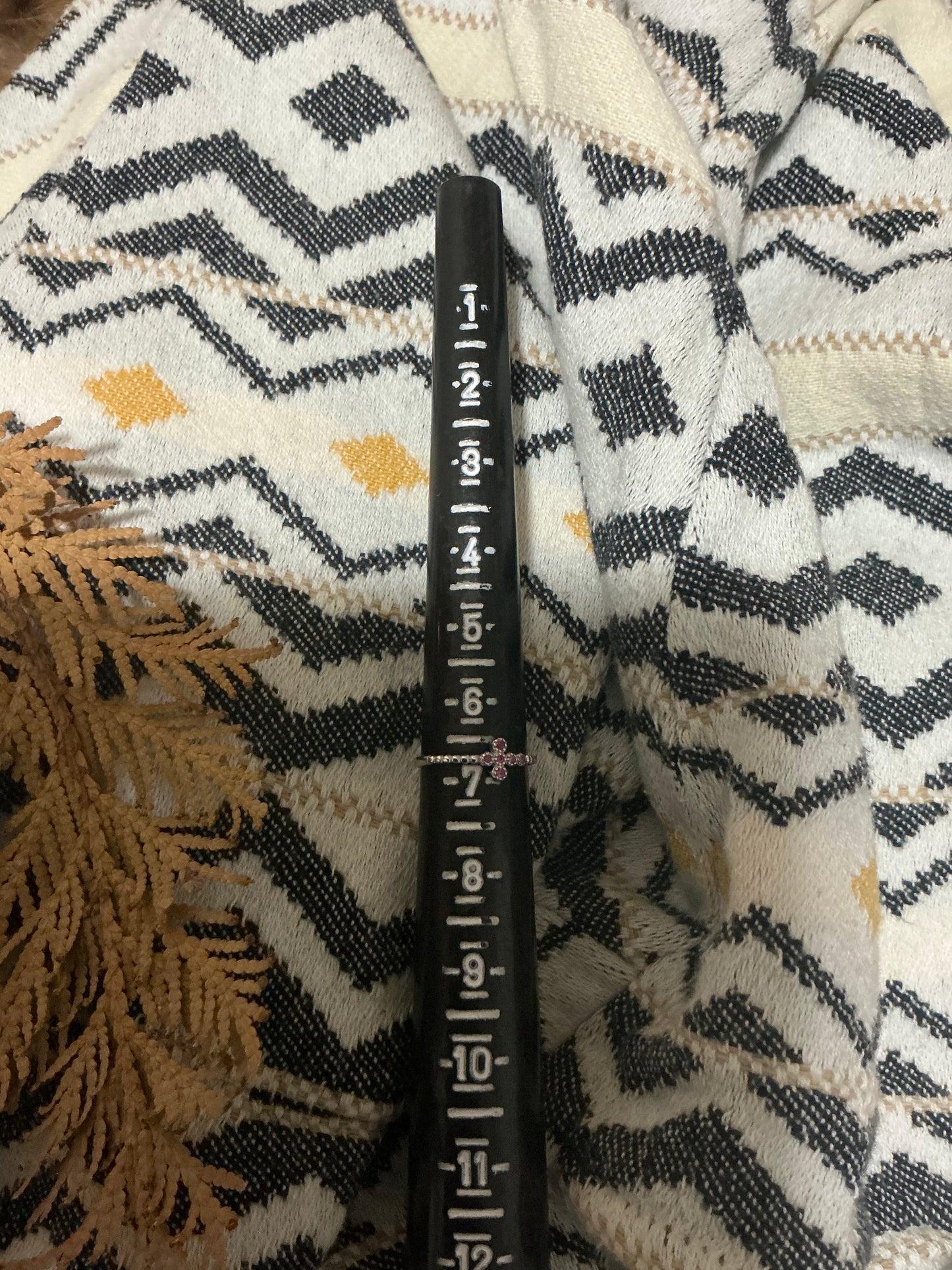 Sterling Silver Cross ring Sz6.75