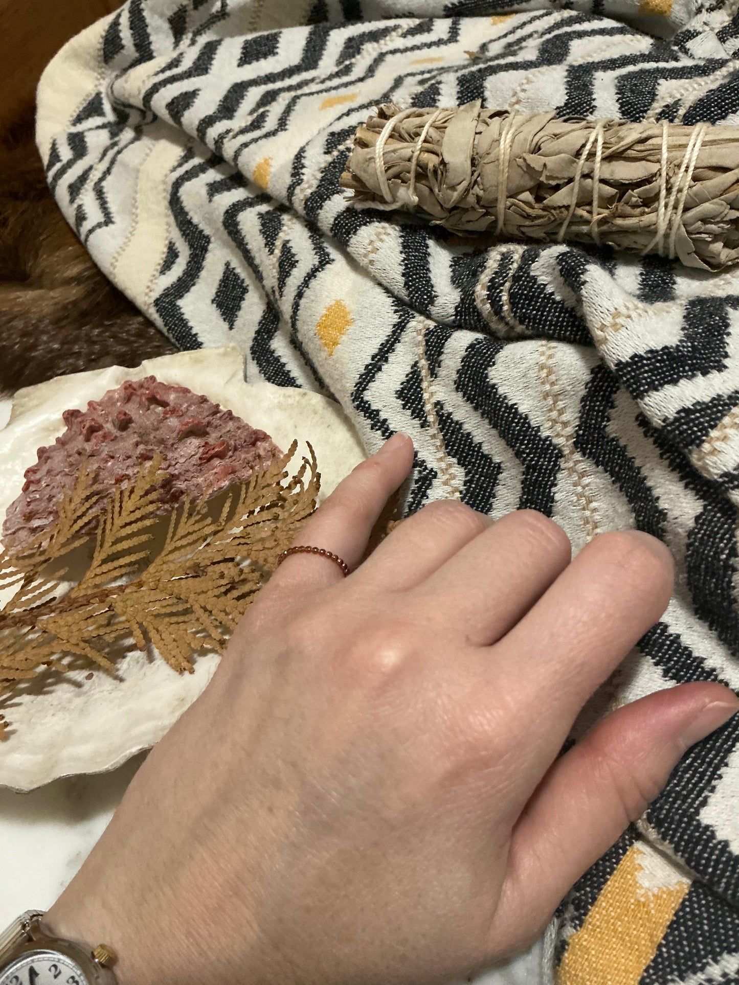 Sterling Silver Beaded Ring