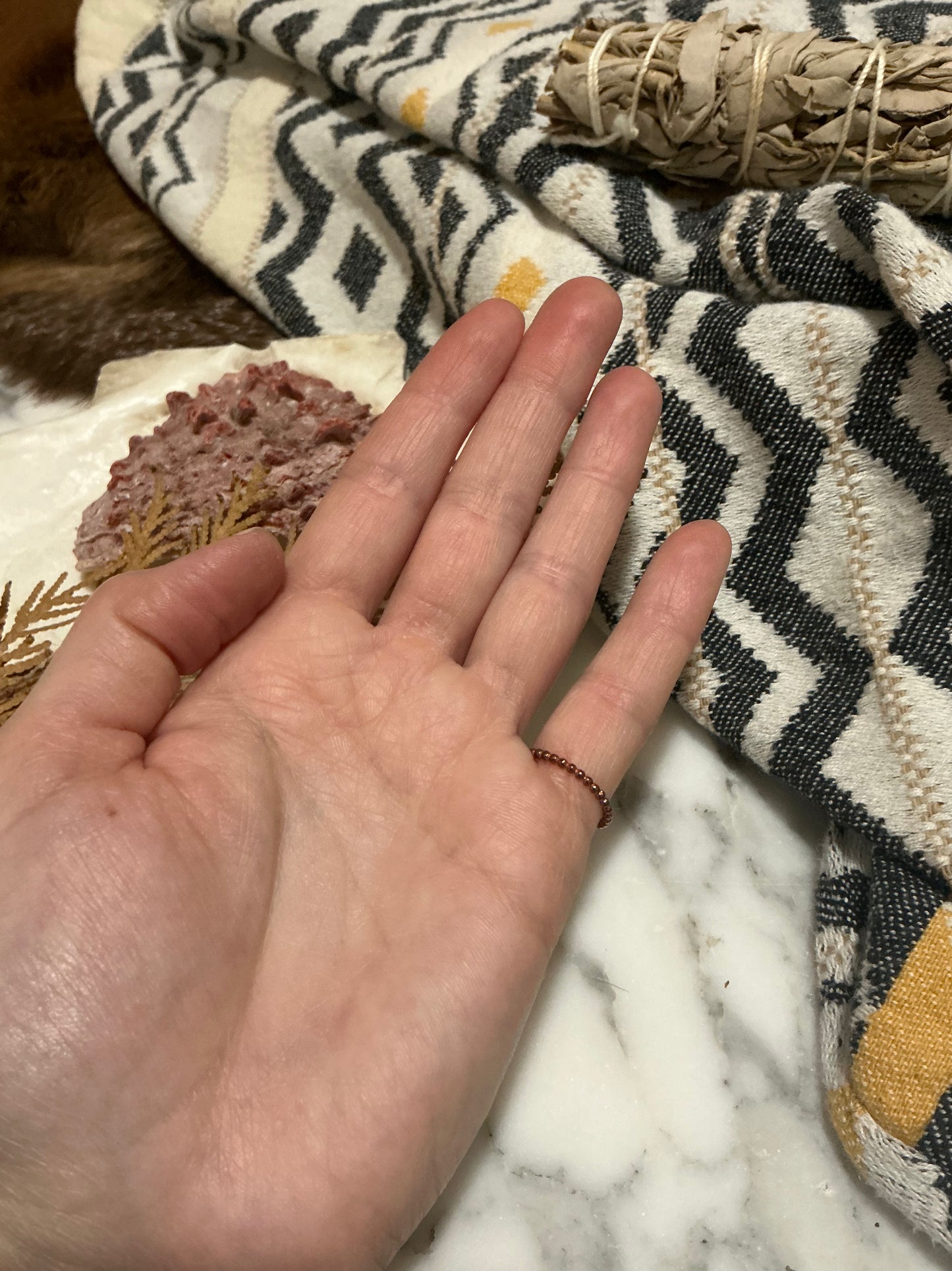 Sterling Silver Beaded Ring