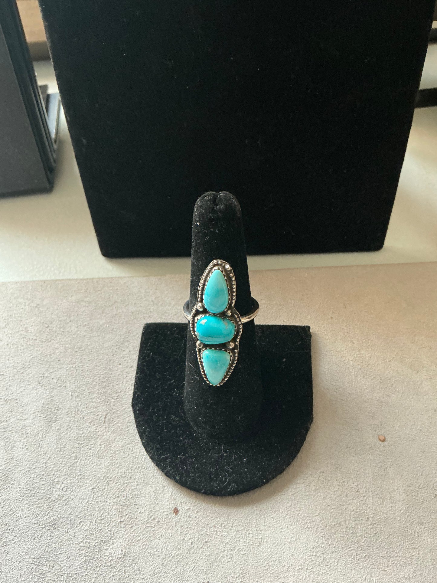 Sterling Silver Ring with Kingman Turquoise