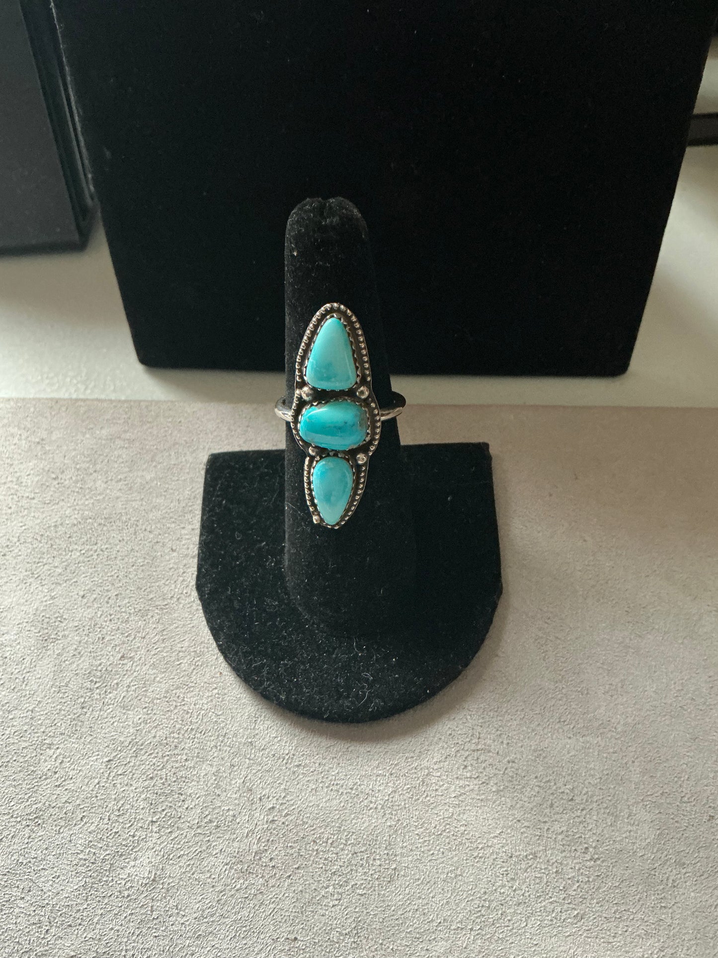 Sterling Silver Ring with Kingman Turquoise
