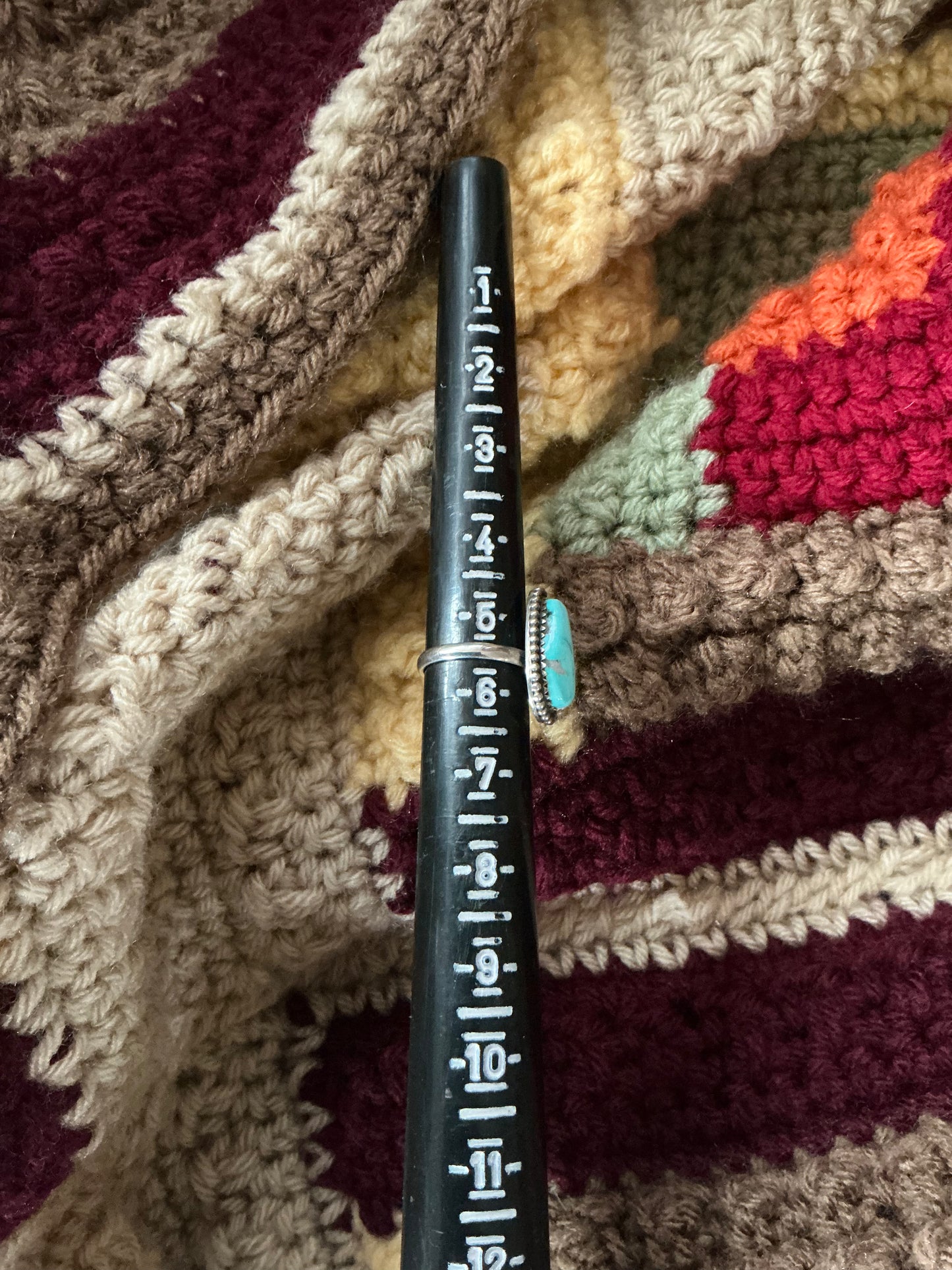 Sterling Silver Ring with Carico Lake Turquoise