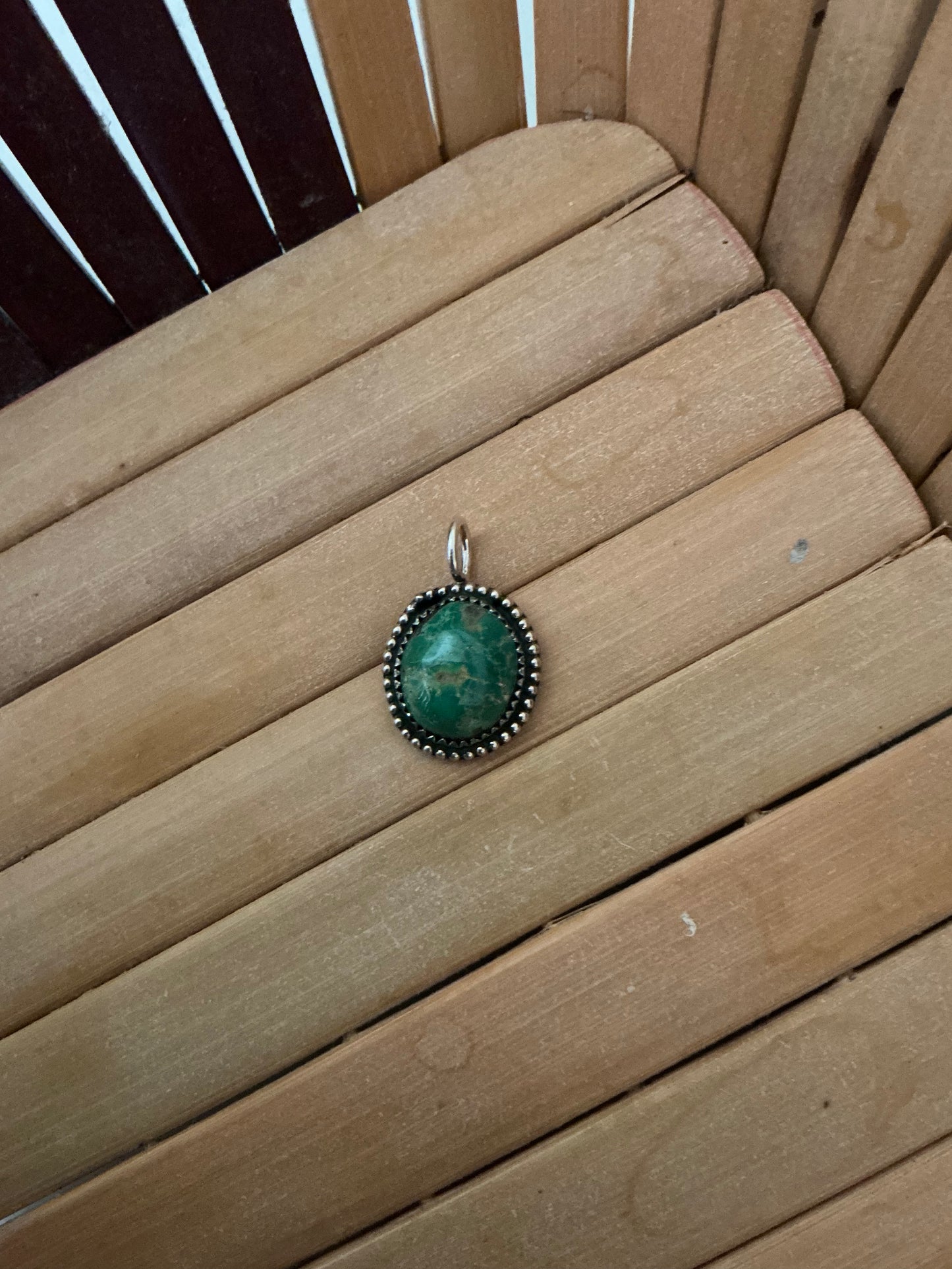 Sterling Silver with Competos Turquiose Pendent