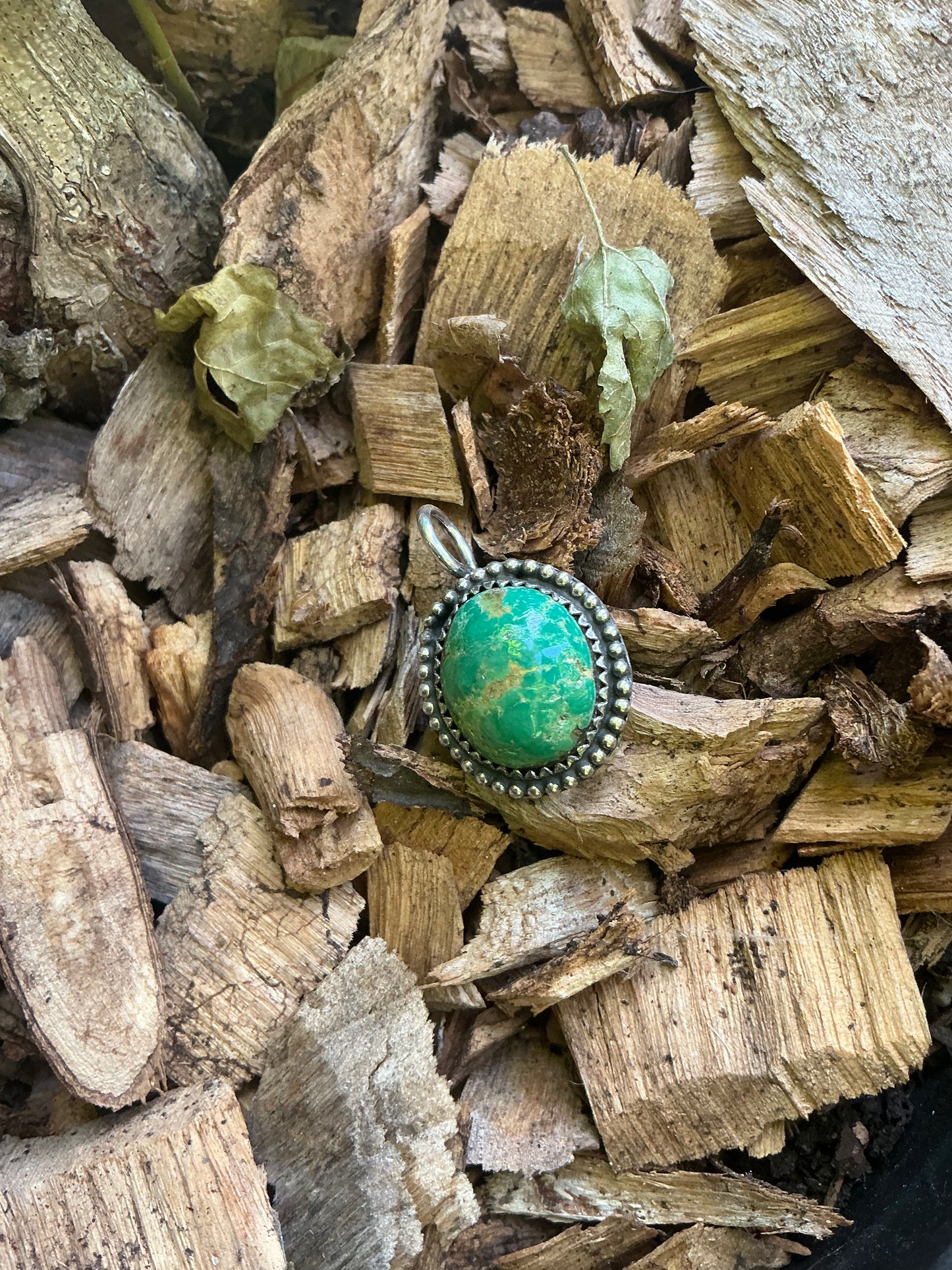 Sterling Silver with Competos Turquiose Pendent