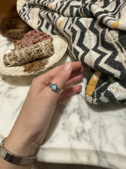 Sterling Silver Golden Hills Turquoise Toe Ring