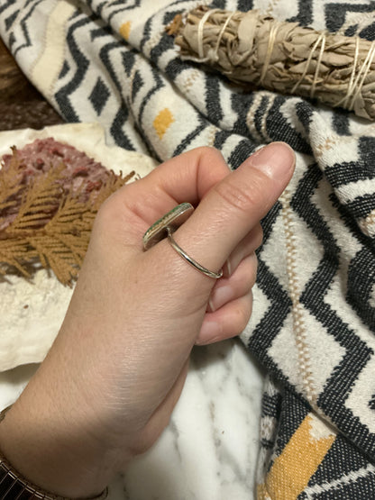 Sterling Silver Ring with Campitos Turquoise