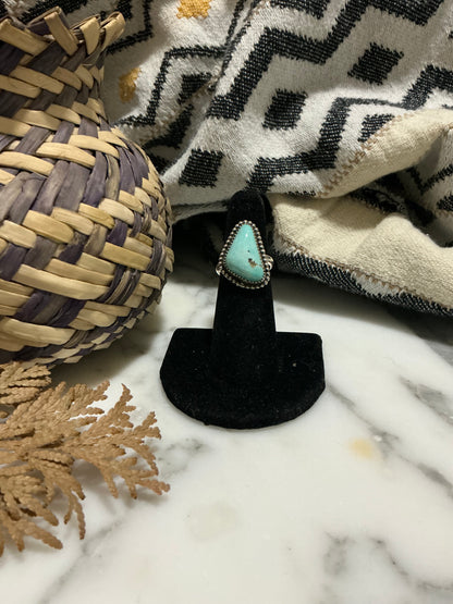 Sterling Silver Ring with Carico Lake Turquoise