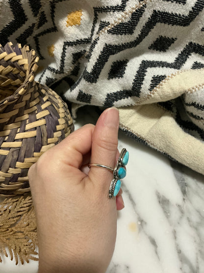 Sterling Silver Ring with Kingman Turquoise