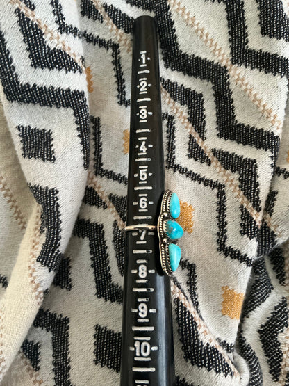 Sterling Silver Ring with Kingman Turquoise