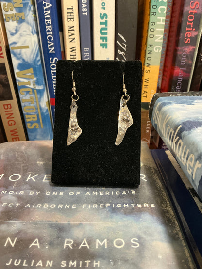 Sterling Silver Artisan French Hook earrings