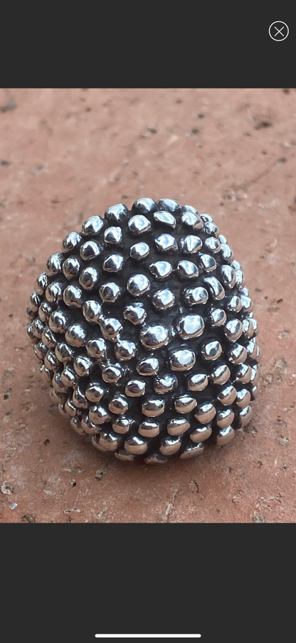 Navajo Sterling Silver Ball Dome Ring