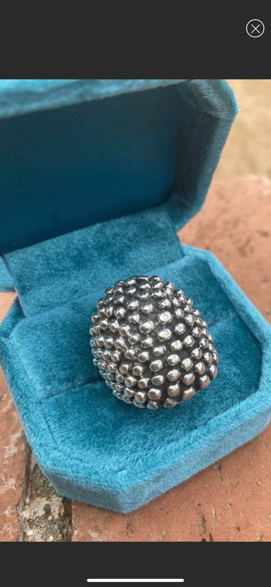 Navajo Sterling Silver Ball Dome Ring