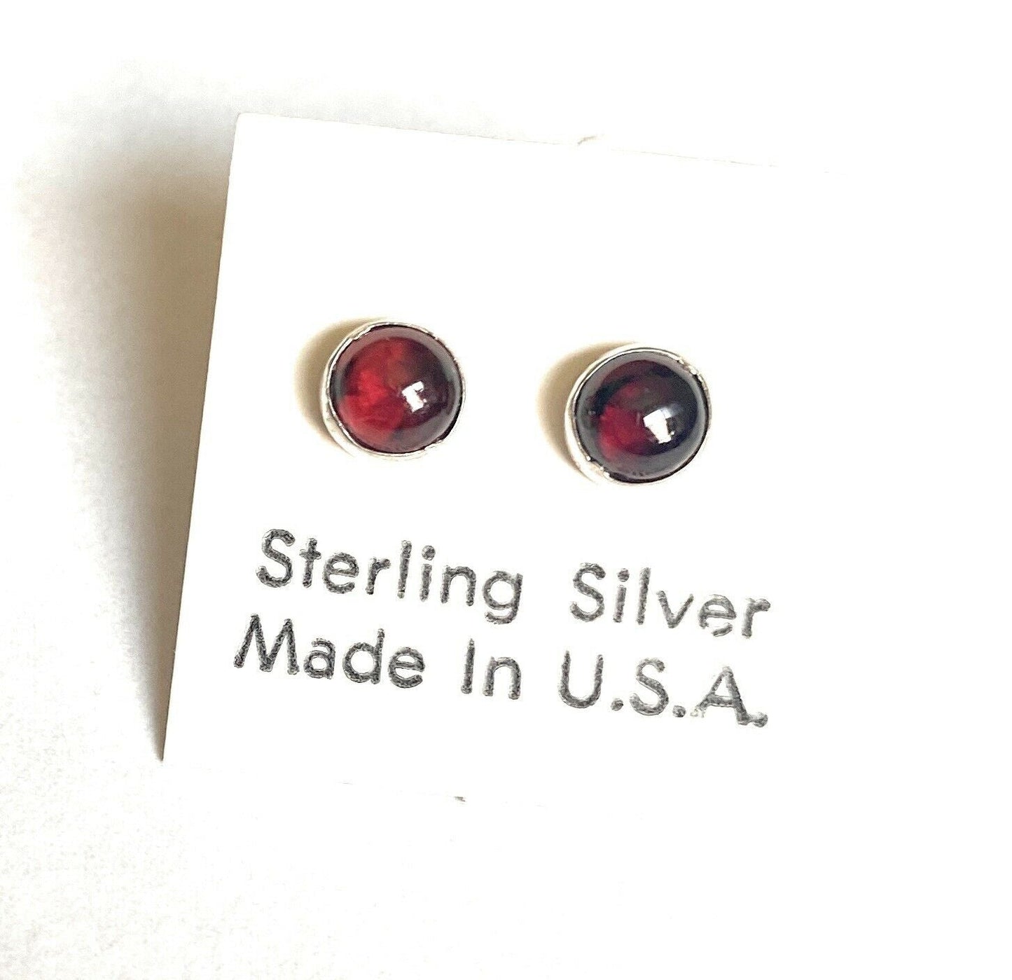 Beautiful Navajo Amethyst and Sterling Silver Studs